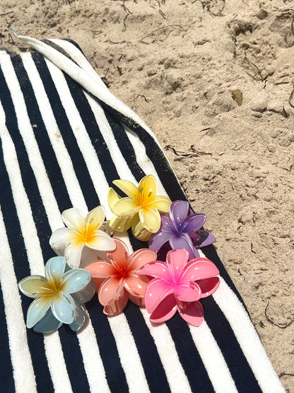Frangipani Claw Clip